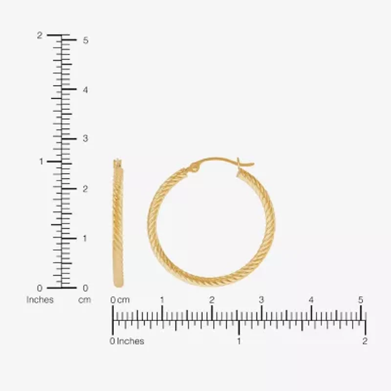 Womens 10K Gold Hoop Earrings