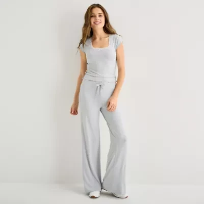Forever 21 Womens Juniors Wide Leg Sweatpant