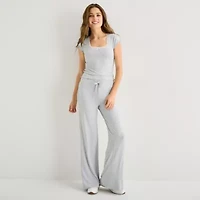 Forever 21 Womens Juniors Wide Leg Sweatpant