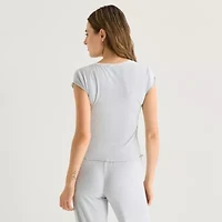 Forever 21 Womens Juniors Square Neck T-Shirt