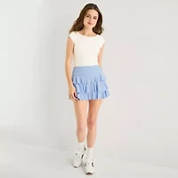 Arizona Smooth Womens Juniors Scoop Neck Sleeveless Bodysuit