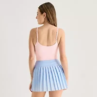 Arizona Smooth Womens Juniors Scoop Neck Short Sleeve Bodysuit