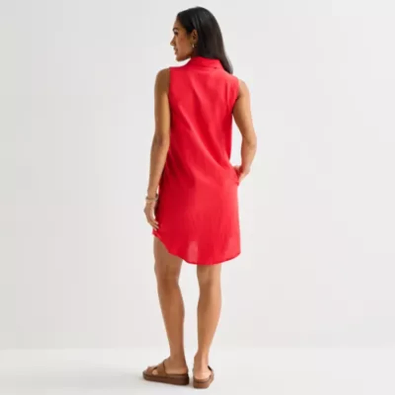St. John's Bay Womens Sleeveless Sheath Dress