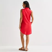 St. John's Bay Womens Sleeveless Sheath Dress