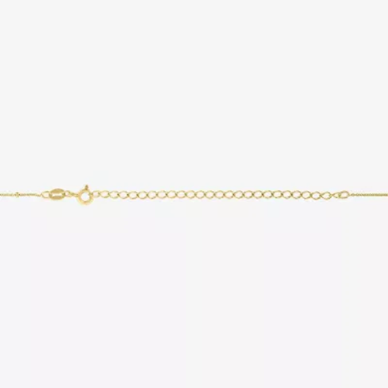 G-H / Si2-I1) Womens 1/ CT. T.W. Lab Grown White Diamond 14K Gold Over Silver Heart Inch Pendant Necklace