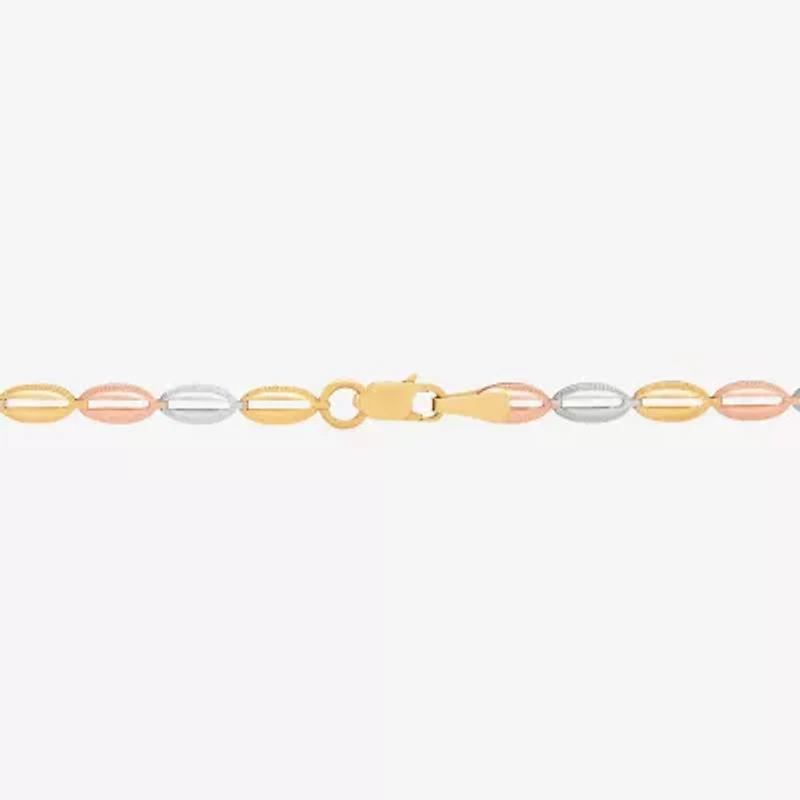 Limited Quantities! Womens 14K Gold 17 1/4 Inch Link Chain Necklace