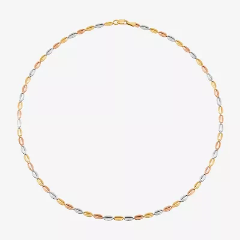 Limited Quantities! Womens 14K Gold 17 1/4 Inch Link Chain Necklace
