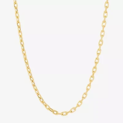 Limited Quantities! Womens 14K Gold 22 Inch Cable Chain Necklace