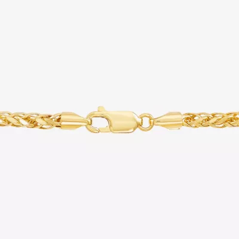 Limited Quantities! Womens 14K Gold 22 Inch Spiga Chain Necklace