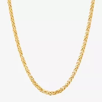 Limited Quantities! Womens 14K Gold 22 Inch Spiga Chain Necklace