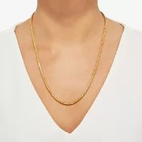 Limited Quantities! Womens 14K Gold 22 Inch Spiga Chain Necklace