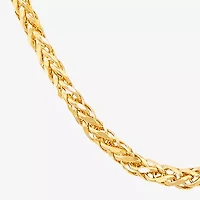 Limited Quantities! Womens 14K Gold 22 Inch Spiga Chain Necklace