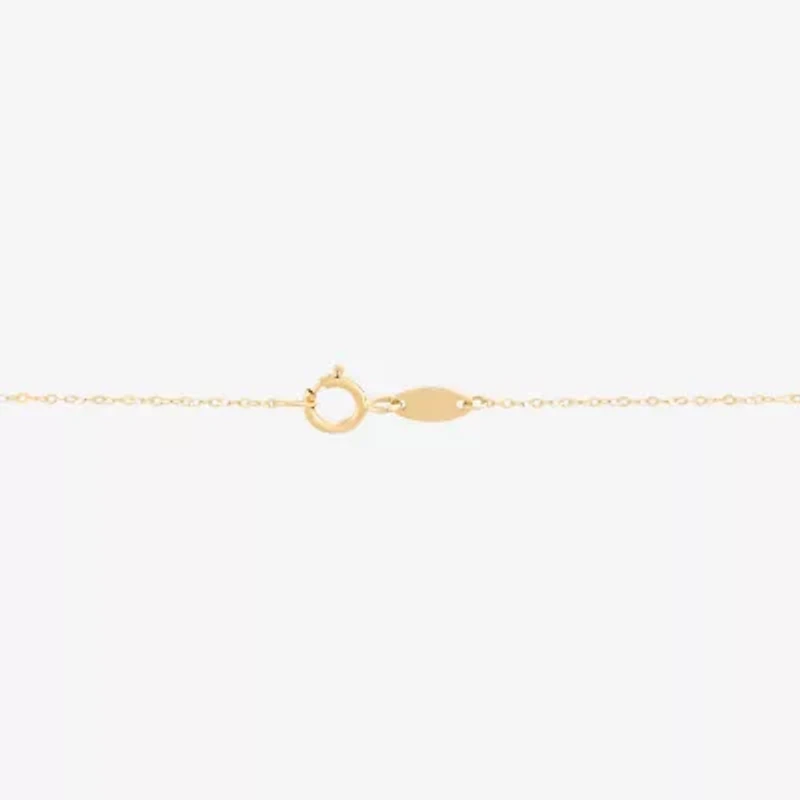 Limited Quantities! Womens 10K Gold Heart Inch Pendant Necklace
