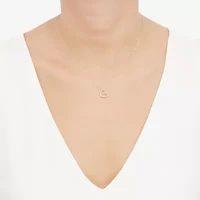 Limited Quantities! Womens 10K Gold Heart Inch Pendant Necklace