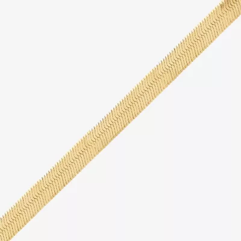 Limited Quantities! Womens 14K Gold 18 Inch Herringbone Chain Necklace
