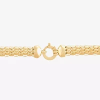 Limited Quantities! Womens 10K Gold 18 Inch Popcorn Chain Necklace