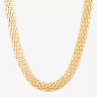 Limited Quantities! Womens 10K Gold 18 Inch Popcorn Chain Necklace