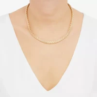 Limited Quantities! Womens 10K Gold 18 Inch Popcorn Chain Necklace