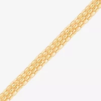 Limited Quantities! Womens 10K Gold 18 Inch Popcorn Chain Necklace