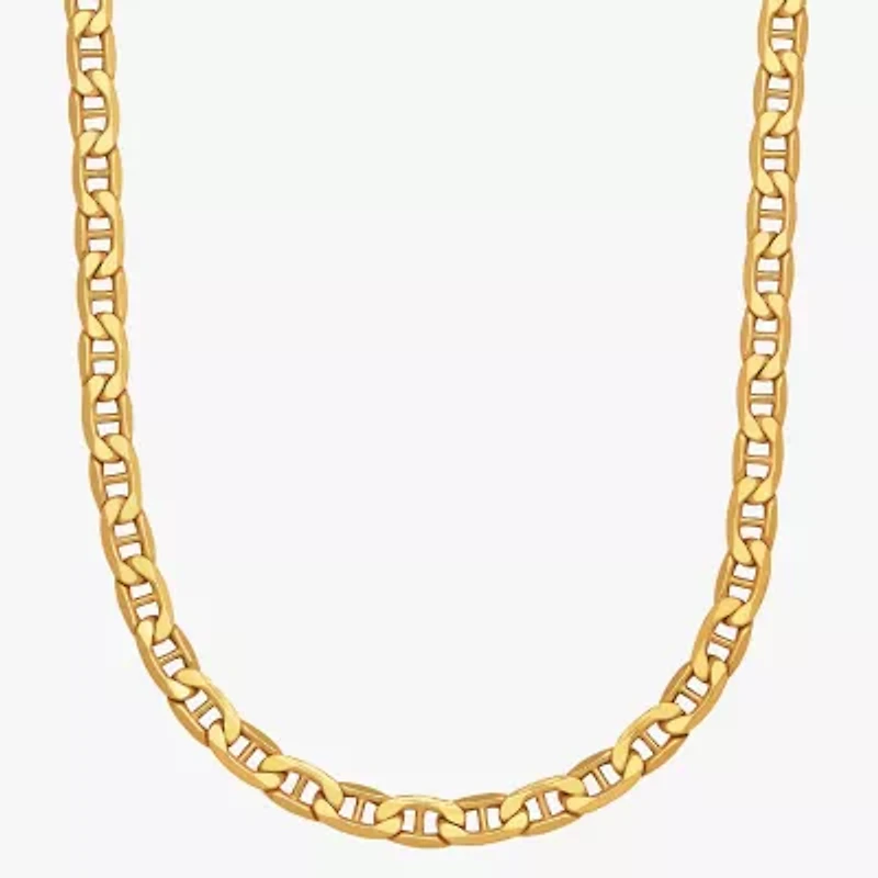 Limited Quantities! Mens 10K Gold 20 Inch Mariner Chain Necklace