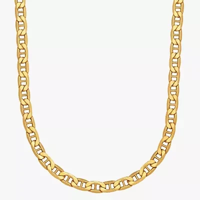 Limited Quantities! Mens 10K Gold 20 Inch Mariner Chain Necklace