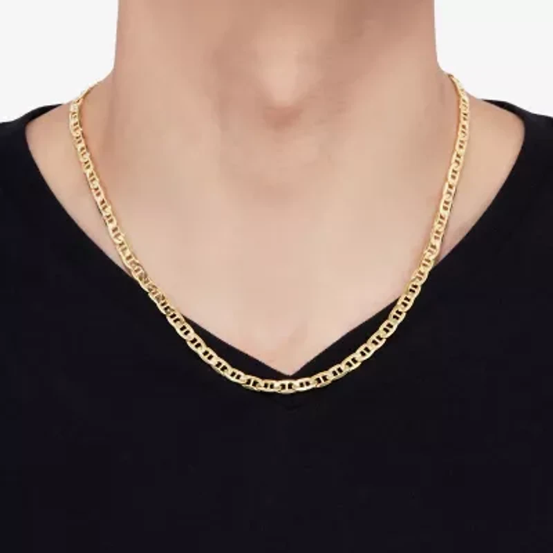 Limited Quantities! Mens 10K Gold 20 Inch Mariner Chain Necklace