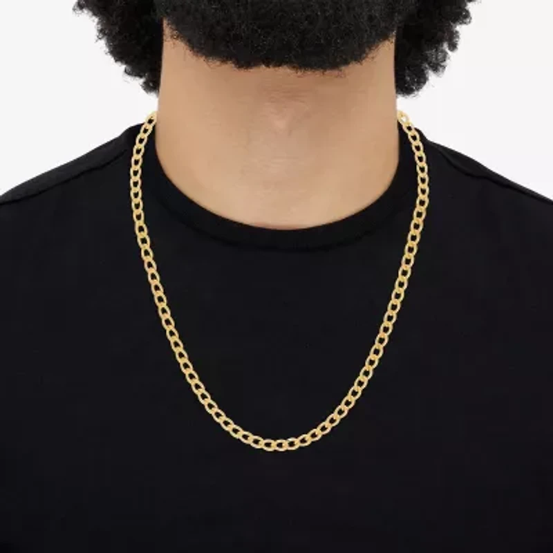 Limited Quantities! Mens 14K Gold 22 Inch Curb Chain Necklace