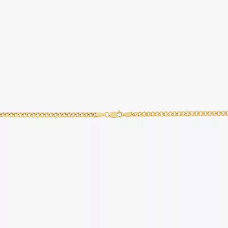 Limited Quantities! Womens 10K Gold 22 Inch Curb Chain Necklace