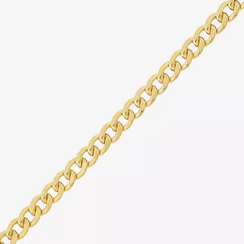 Limited Quantities! Womens 10K Gold 22 Inch Curb Chain Necklace