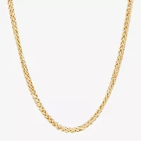 Limited Quantities! Womens 10K Gold 22 Inch Wheat Chain Necklace