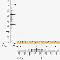 Limited Quantities! Womens 10K Gold 22 Inch Wheat Chain Necklace