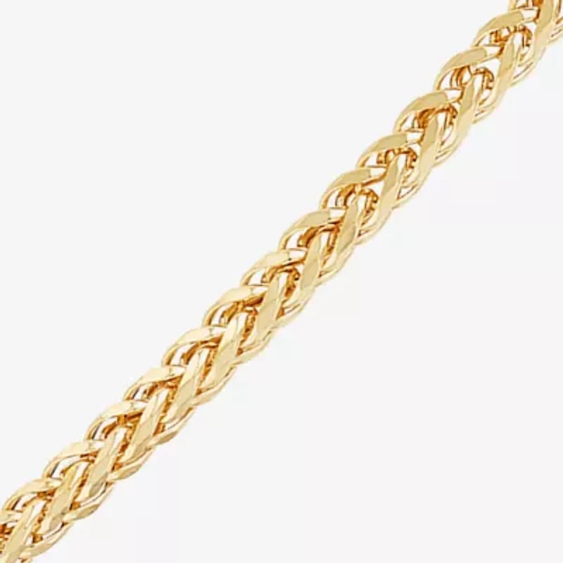 Limited Quantities! Womens 10K Gold 22 Inch Wheat Chain Necklace