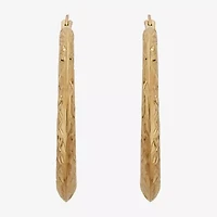 Limited Quantities! Womens 10K Gold 27.6mm Hoop Earrings