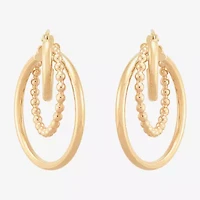 Limited Quantities! Womens 10K Gold Hoop Earrings