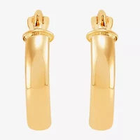 Limited Quantities! Womens 14K Gold 11.2mm Hoop Earrings