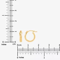 Limited Quantities! Womens 14K Gold 11.2mm Hoop Earrings