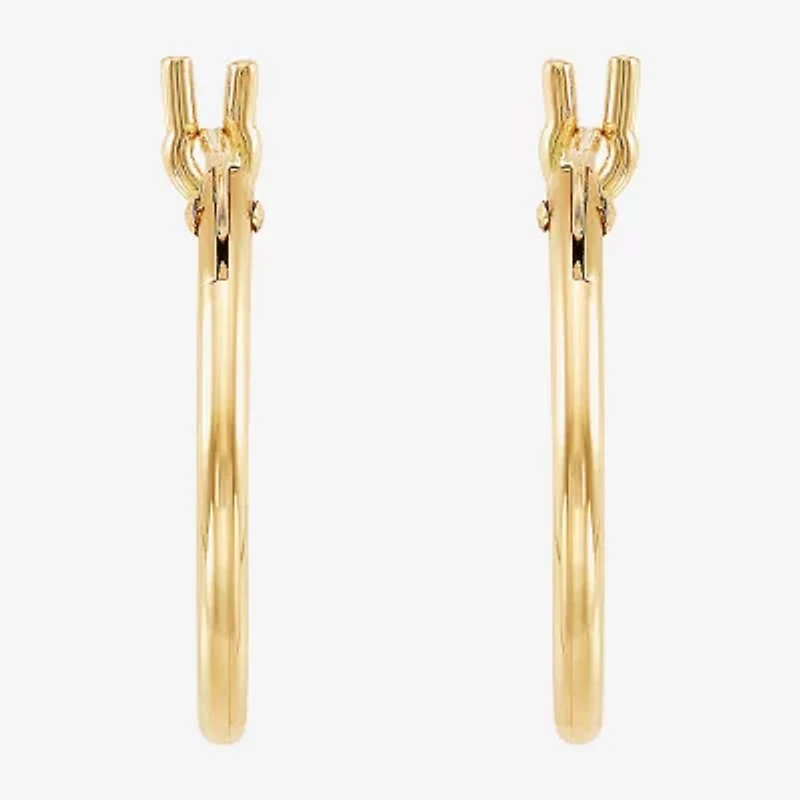 Limited Quantities! Girls 10K Gold 12mm Hoop Earrings