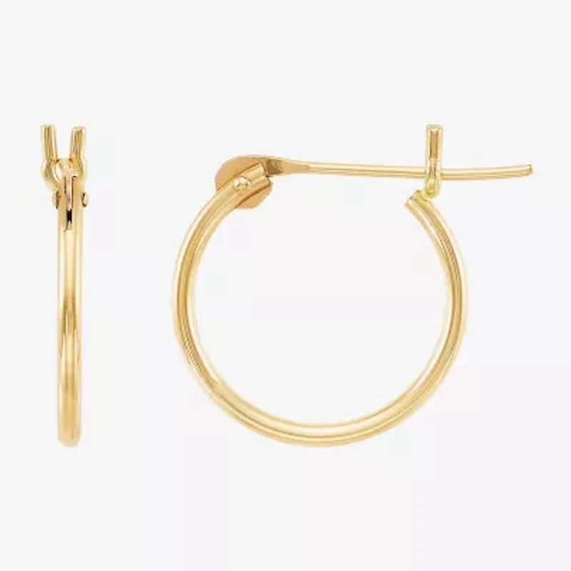 Limited Quantities! Girls 10K Gold 12mm Hoop Earrings