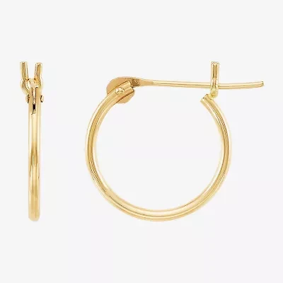 Limited Quantities! Girls 10K Gold 12mm Hoop Earrings