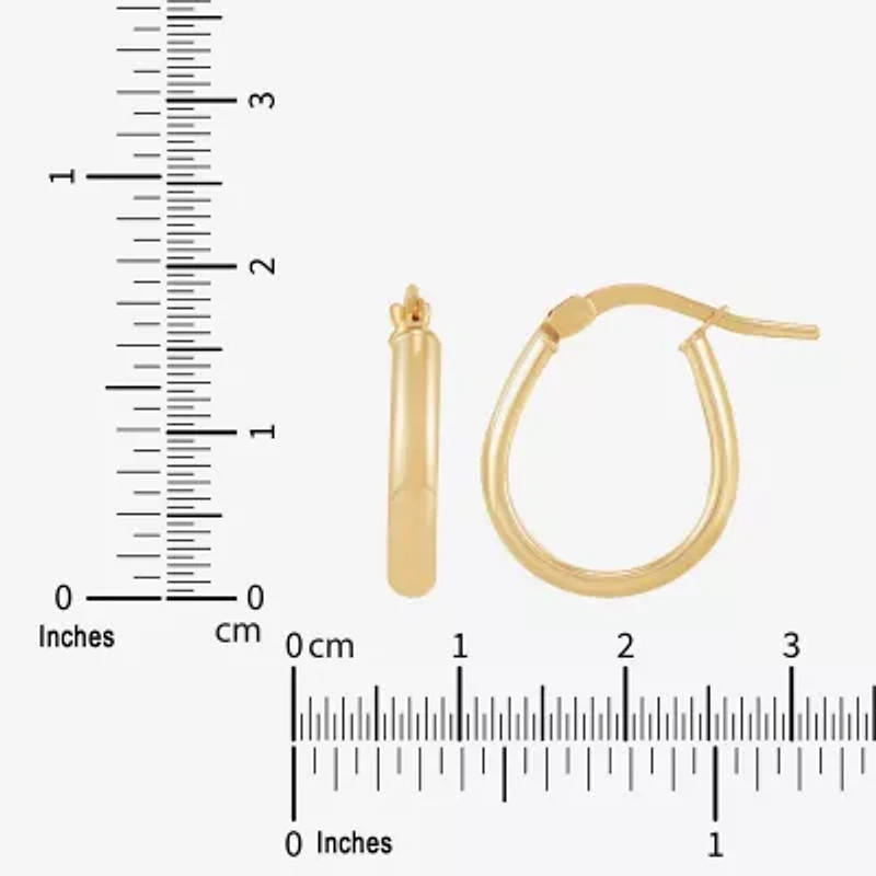Limited Quantities! Womens 10K Gold 2 Pair Earring Set