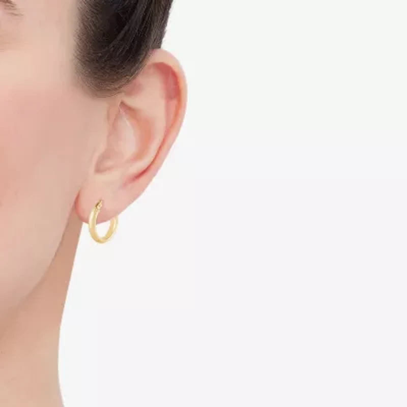 Limited Quantities! Womens 10K Gold 2 Pair Earring Set