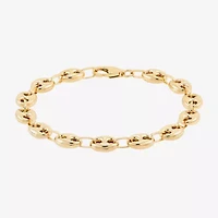 Limited Quantities! Womens 14K Gold Inch Hollow Mariner Chain Bracelet