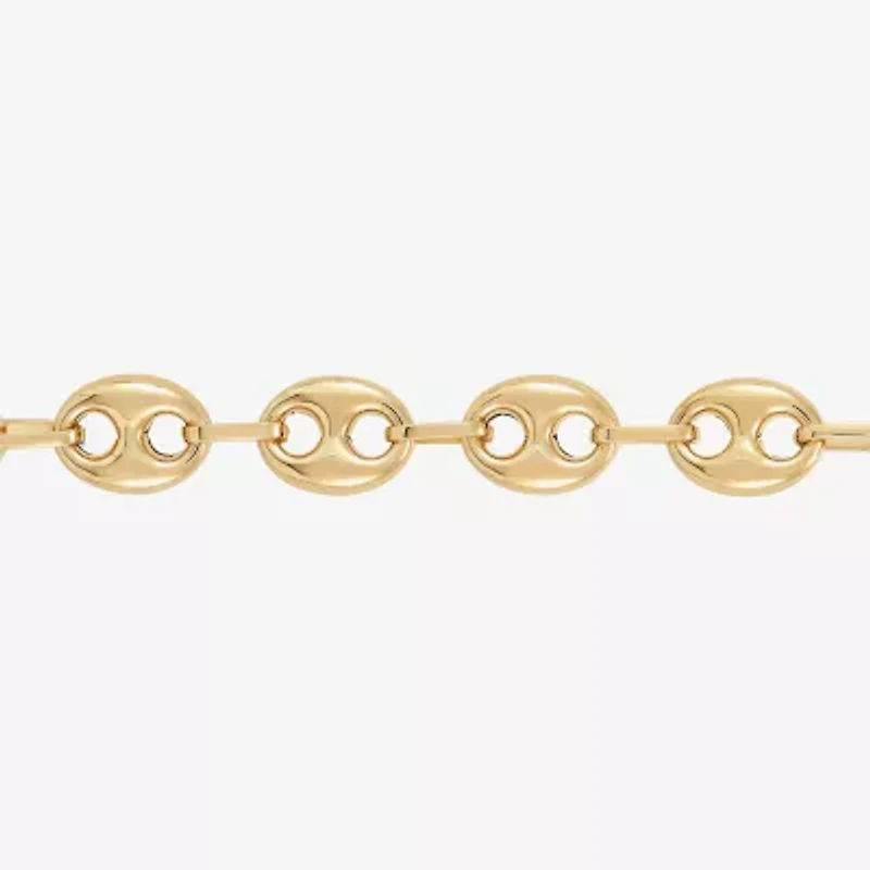 Limited Quantities! Womens 14K Gold Inch Hollow Mariner Chain Bracelet