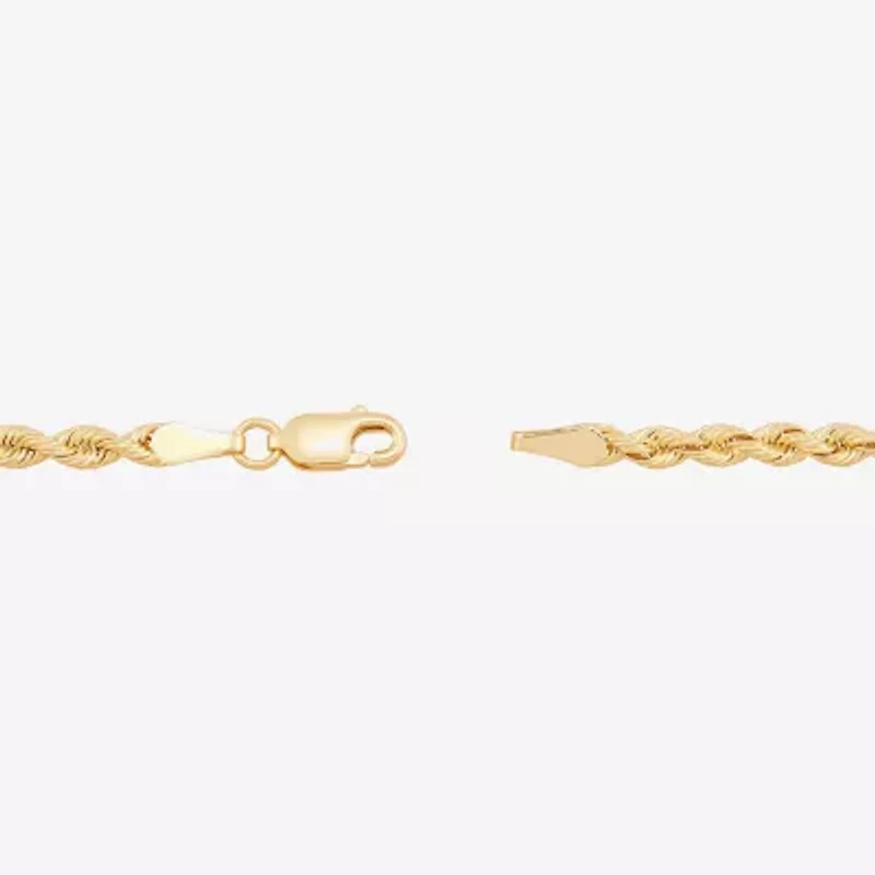 Limited Quantities! Womens 14K Gold 7.5 Inch Solid Rope Chain Bracelet