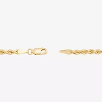 Limited Quantities! Womens 14K Gold 7.5 Inch Solid Rope Chain Bracelet