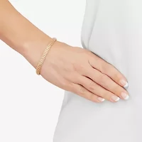 Limited Quantities! Womens 10K Gold 7.25 Inch Hollow Popcorn Chain Bracelet