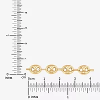 Limited Quantities! Womens 14K Gold 7.5 Inch Mariner Chain Bracelet