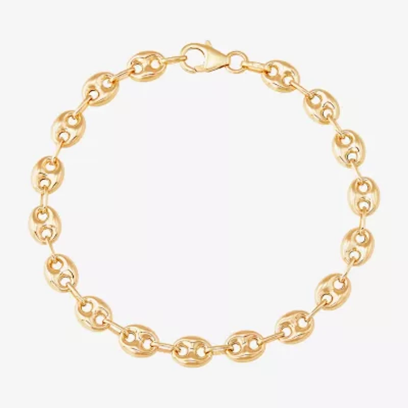 Limited Quantities! Womens 14K Gold 7.5 Inch Mariner Chain Bracelet