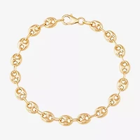 Limited Quantities! Womens 14K Gold 7.5 Inch Mariner Chain Bracelet