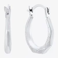 Limited Quantities! Girls 14K White Gold 13mm Hoop Earrings
